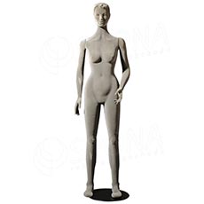 Figurína dámská FLEXIBLE, prolis, šedá, plast