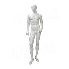 Figurína pánská TREND 01, lesklá bílá