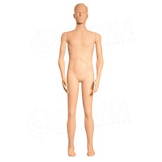 Figurína, manekýna pánská FLEXIBLE, prolis, tělová, flokovaná