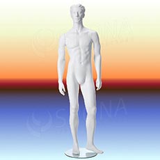 Figurína pánská NIK 01, prolis, bílá matná