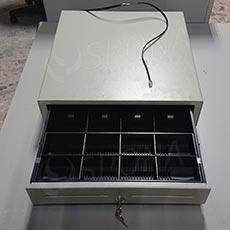 Pokladní zásuvka EC 410, 4B/8M, béžová, kov