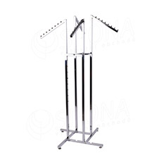 Štendr PROFILINE čtyřramenný, šikmá ramena 45 cm, chrom