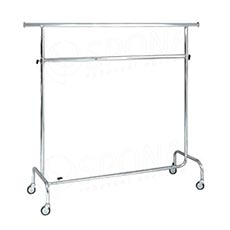 Štendr 1003CB dvojitý s klipsem, výška 135-208 cm, šířka 150-210 cm, kovová kolečka