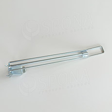 PEG háček EURO zesílený, s kyvnou sponou, délka 300 mm, drát 3,8/6 mm, zinek