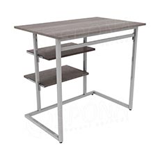 TRIPLO 9381B KIT stolek s policemi, 90 x 60 cm, výška 90 cm, matná šedá