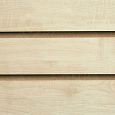 SLAT drážkový panel terminal 120 x 120 cm, 11 drážek, rozteč 10 cm, bez insertů, javor