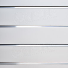 SLAT drážkový panel 120 x 240 cm, 23 drážek, rozteč 10 cm, bez insertů, teplá bílá