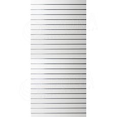 SLAT drážkový panel terminal 120 x 240 cm, 23 drážek, rozteč 10 cm, bez insertů, bílý