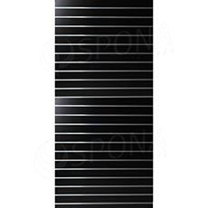 SLAT drážkový panel 120 x 240 cm, 15 drážek, rozteč 15 cm, bez insertů, černý