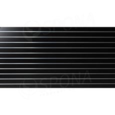 SLAT drážkový panel 240 x 120 cm, 11 drážek, rozteč 10 cm, bez insertů, černý