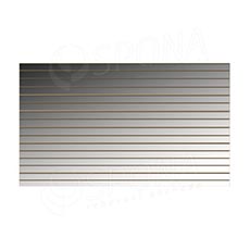 SLAT drážkový panel terminal 240 x 120 cm, 11 drážek, rozteč 10 cm, bez insertů, zrcadlo