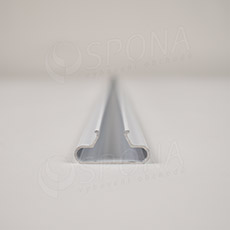 SLAT insert / lišta do drážky, profil T, hliník 0,85 mm, délka 240,4 cm, zakulacený, bílý