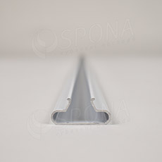 SLAT insert / lišta do drážky, profil T, hliník 1 mm, délka 120 cm, zakulacený, bílý