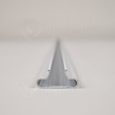 SLAT insert / lišta do drážky, profil T, hliník 0,85 mm, délka 120 cm, zakulacený, bílý