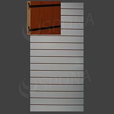 SLAT ART drážkový panel 120 x 240 cm, 15 drážek, rozteč 15 cm, bez insertů, ořech (noce)