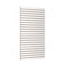 SLAT drážkový panel SLIM 120 x 240 cm, tloušťka 13,8 mm, 23 drážek, rozteč 10 cm, bílý