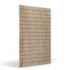 SLAT FIX panel 120 x 120 cm, 11 drážek v rozteči 10 cm, bez insertů, dub sonoma