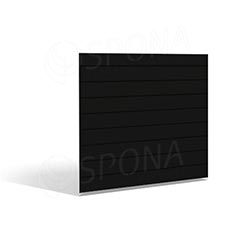 SLAT FIX drážkový panel 120 x 120 cm, 7 drážek, rozteč 15 cm, bez insertů, černý