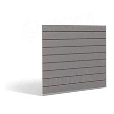 SLAT FIX panel 120 x 120 cm, 7 drážek v rozteči 15 cm, bez insertů, platina