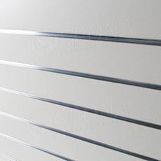 SLAT DREAM panel 120,5 x 122 cm, 11 drážek v rozteči 10 cm, bez insertů, bílý (white)