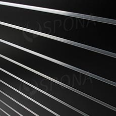 SLAT DREAM drážkový panel terminal 120,5 x 122 cm, 7 drážek, rozteč 15 cm, bez insertů, černý