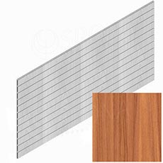 SLAT drážkový panel PRO 244 x 122 cm, 7 drážek v rozteči 15 cm, bez insertů, terminal, třešeň (cherry)