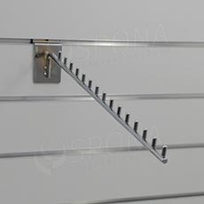 SLAT vodopád úzký, 15 kolíčků, délka 420 mm 15°, chrom
