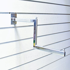 SLAT zalomené rameno, délka 400 mm, chrom