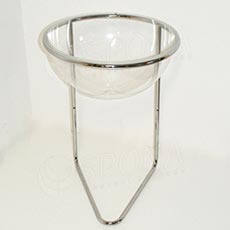 Koš hrabací plastový průměr 530 x 770 / 3025, transparentní plexi