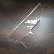Dělič k hrabacímu koši 10 x 27,4 cm, transparentní plexi