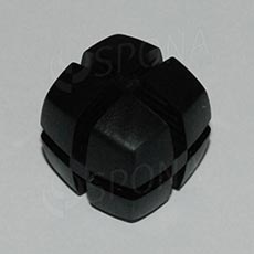 Kostka KUBIK 25 mm, pro sklo 4 mm, černá