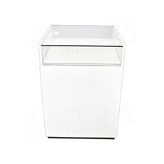 Pult BOX komplet prosklený 62 x 93 x 65 cm, bílé + černé LTD