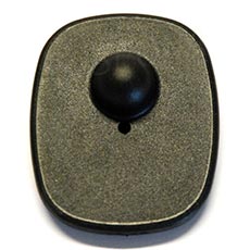 Bezpečnostní etiketa TOP 8,2 MHz, 52 x 43 mm, plast, černá
