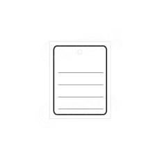 Papírové visačky, typ 4050, 38 x 48 mm, s potiskem, bílé, 2000 ks