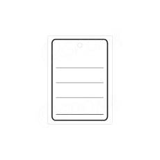 Papírové visačky, typ 4060, 40 x 60 mm, s potiskem, bílé, 1000 ks