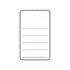 Papírové visačky, typ 5080, 48 x 76 mm, s potiskem, bílé,1000 ks