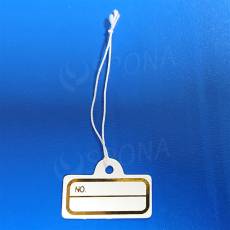 Papírové visačky DREAMER mini A29, bílé, s bílou gumičkou, (AC) 200 ks