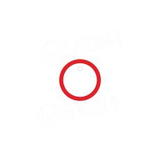 Papírové visačky DREAMER průměr 26 mm, červenobílé, 250 ks