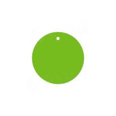 Papírové visačky DREAMER průměr 45 mm, zelené, 180 ks