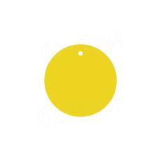 Papírové visačky DREAMER průměr 45 mm, žluté, 180 ks