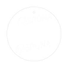 Papírové visačky DREAMER průměr 80 mm, bílé, 80 ks