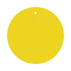 Papírové visačky DREAMER průměr 80 mm, žluté, 80 ks