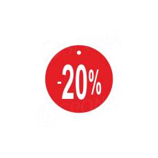 Papírové visačky SKONTO, průměr 45 mm, potisk 