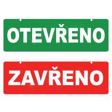 Informační tabulka oboustranná s textem