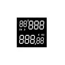 Papírové cenovky s digitálními číslicemi, typ 0323, 3+2 pozice, 100 ks