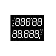 Papírové cenovky s digitálními číslicemi, typ 0523, 5 pozic, 100 ks