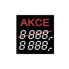 Papírové cenovky s digitálními číslicemi, typ 4750, text 