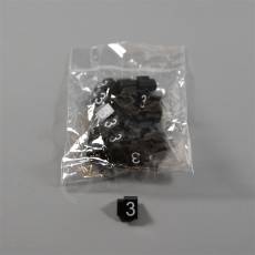 Cenovky Q 3, 6 x 9 mm, náhradní číslo