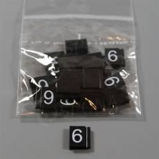 Cenovky Q 6, 8 x 12 mm, náhradní číslo