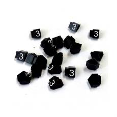 Cenovky Q 2D, 4 x 6 mm, náhradní číslo